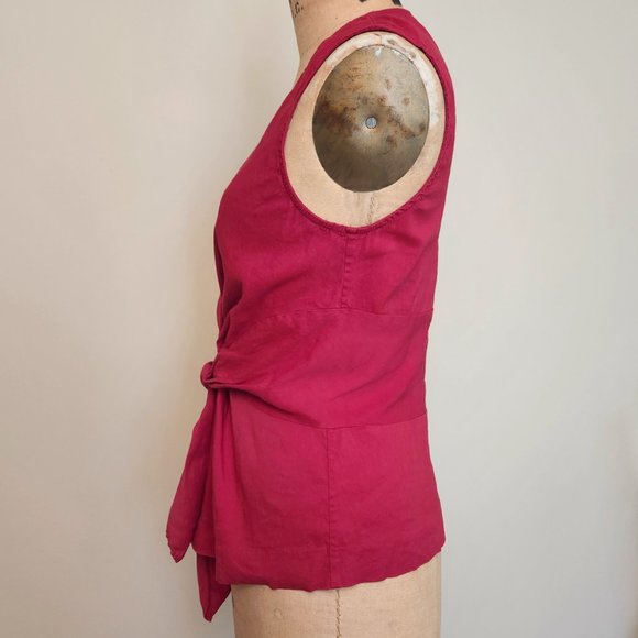 Linen Red Top - Picture 6 of 8